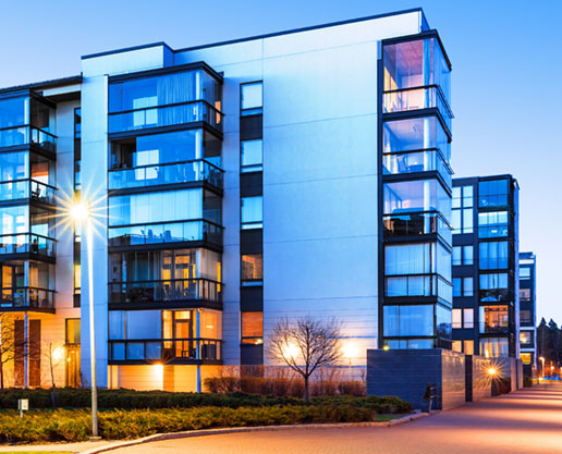 Creative,Abstract,House,Building,And,City,Construction,Concept:,Evening,Outdoor